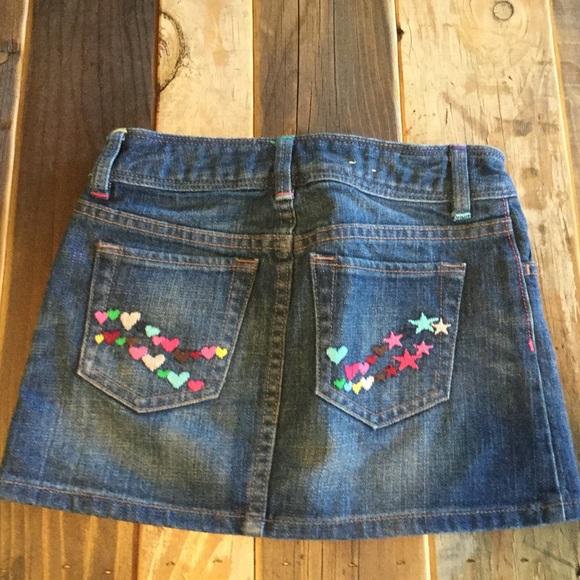 gap kids denim skirt